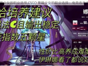 CSGO暴躁少女的职业选择,CSGO 暴躁少女的职业选择：电竞选手还是解说？