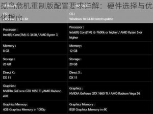 孤岛危机重制版配置要求详解：硬件选择与优化指南