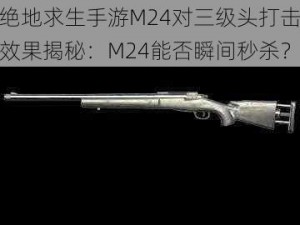 绝地求生手游M24对三级头打击效果揭秘：M24能否瞬间秒杀？