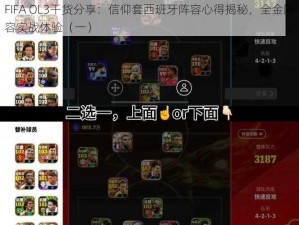 FIFA OL3干货分享：信仰套西班牙阵容心得揭秘，全金阵容实战体验（一）