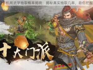 铁血武林2千机阁武学抽取概率揭晓：揭秘真实抽取几率，助你把握游戏先机