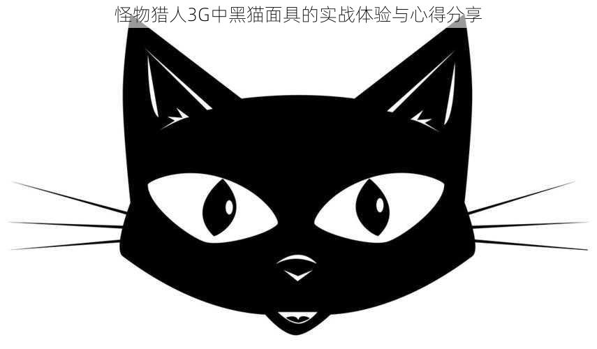 怪物猎人3G中黑猫面具的实战体验与心得分享