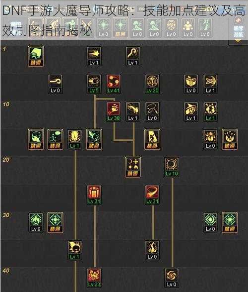 DNF手游大魔导师攻略：技能加点建议及高效刷图指南揭秘