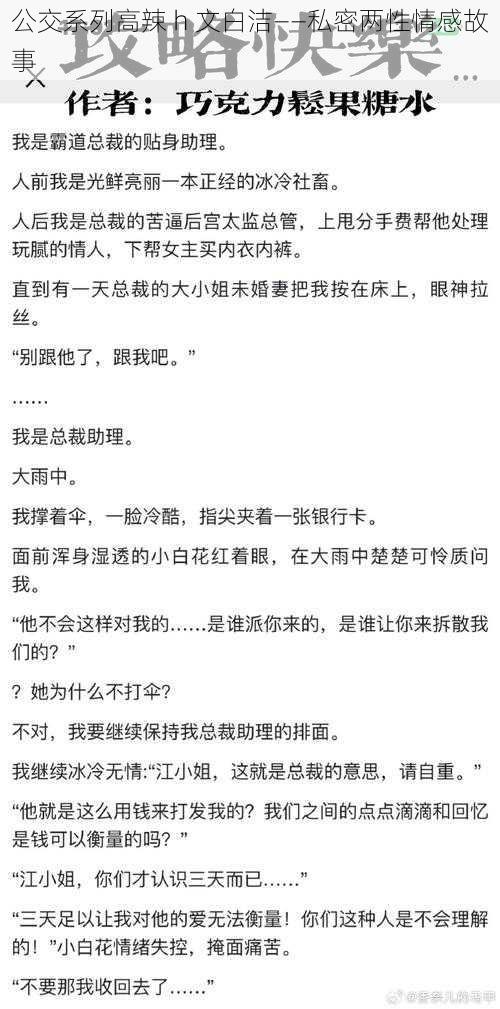 公交系列高辣 h 文白洁——私密两性情感故事