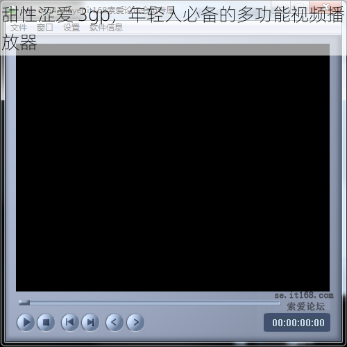 甜性涩爱 3gp，年轻人必备的多功能视频播放器