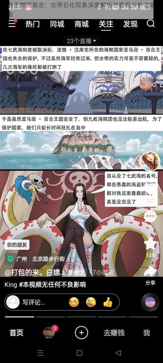 航海王燃烧意志：女帝石化现象深度解析与客观分析之路径探索