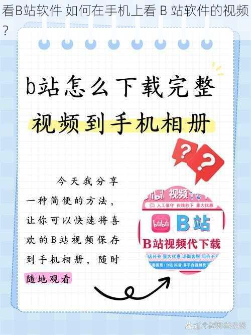 看B站软件 如何在手机上看 B 站软件的视频？