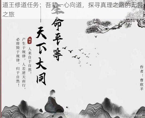 道王修道任务：吾辈一心向道，探寻真理之路的无畏之旅