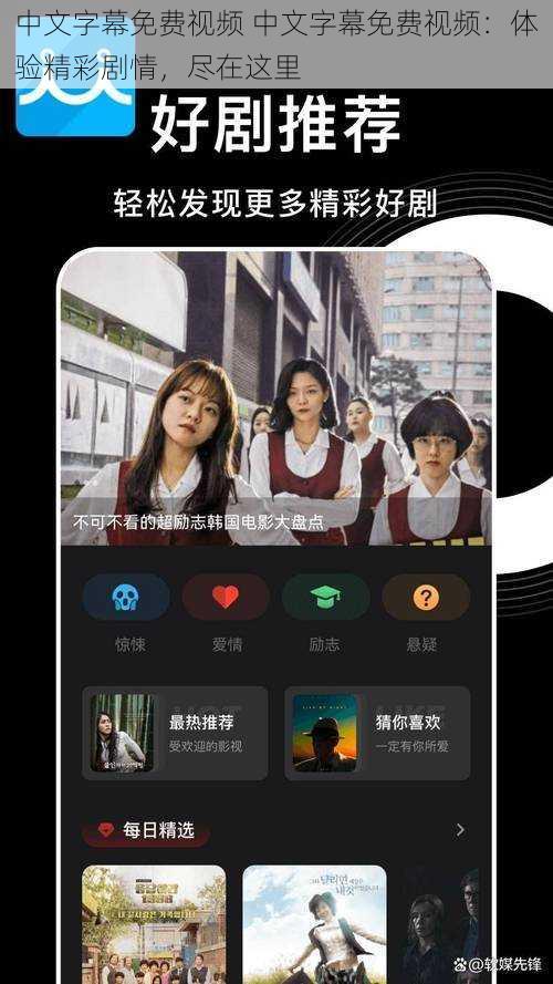 中文字幕免费视频 中文字幕免费视频：体验精彩剧情，尽在这里