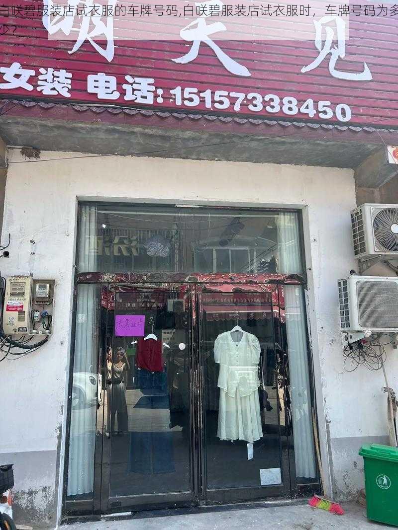 白咲碧服装店试衣服的车牌号码,白咲碧服装店试衣服时，车牌号码为多少？