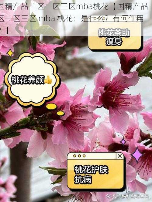 国精产品一区一区三区mba桃花【国精产品一区一区三区 mba 桃花：是什么？有何作用？】