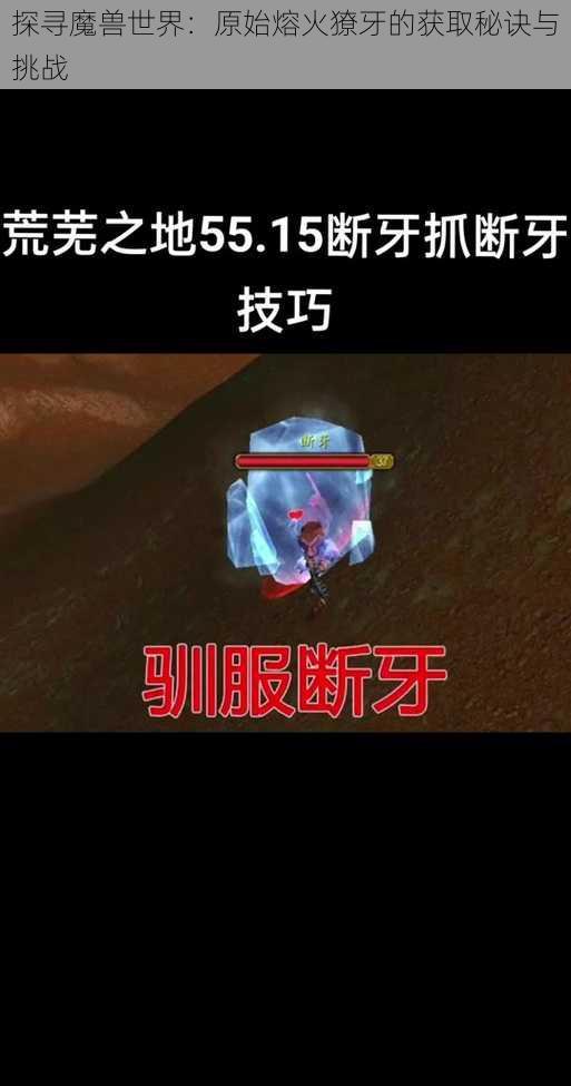 探寻魔兽世界：原始熔火獠牙的获取秘诀与挑战